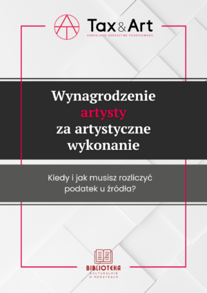 Wynagrodzenie artysty za artystyczne wykonanie
